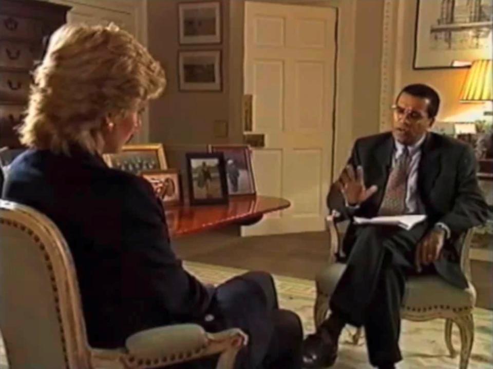 The famous Martin Bashir interview was filmed in 1995 without the Palace knowing Credit: BBC